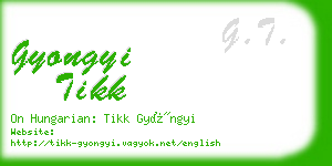 gyongyi tikk business card